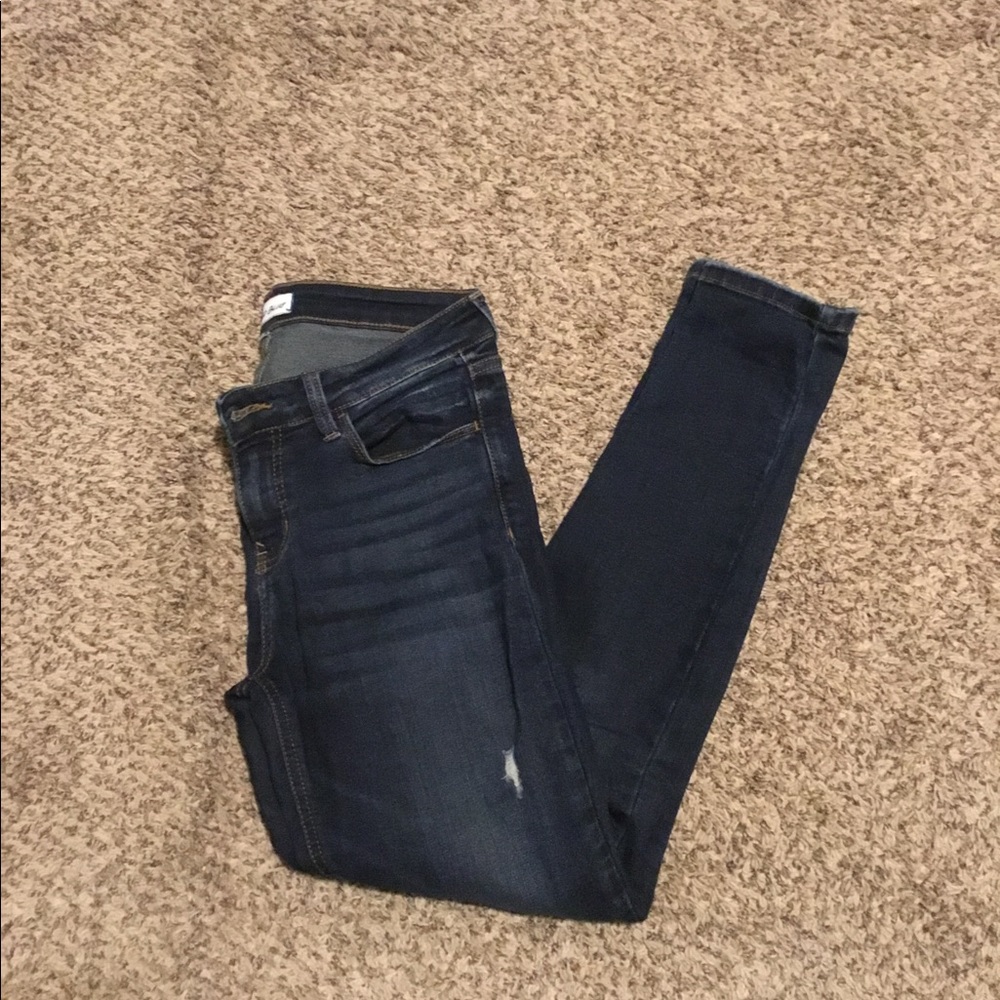 Studed Blue Stitch Fox Jeans